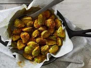 Spicy roasted Brussels sprouts 