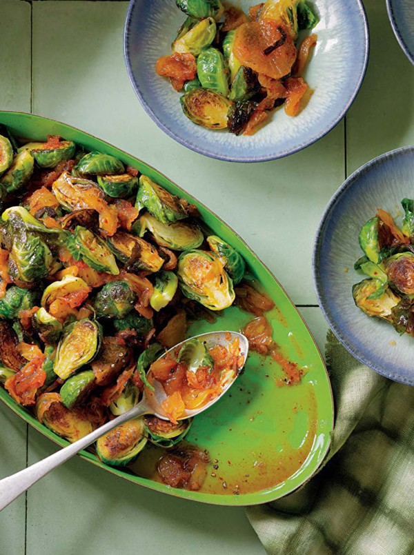 Spicy roasted Brussels sprouts