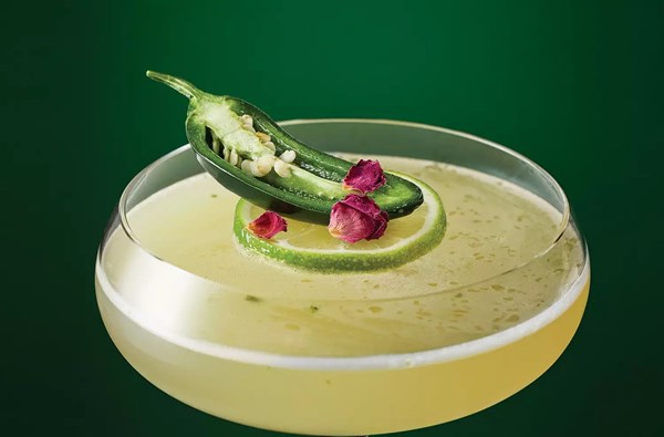 Spicy rose margarita 