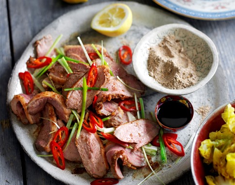 Spicy salt duck