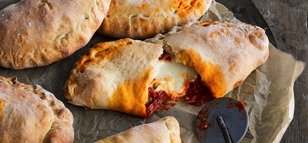 Spicy sausage calzones