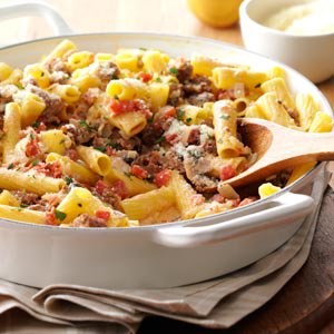Spicy sausage rigatoni