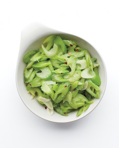 Spicy sautéed celery
