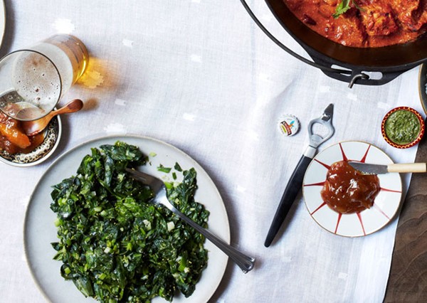 Spicy sautéed spinach
