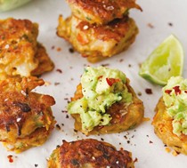 Spicy seafood fritters