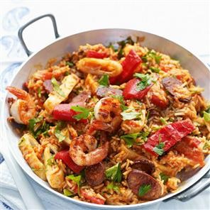 Spicy seafood rice