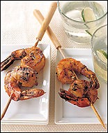 Spicy seared shrimp