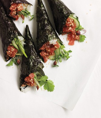 Spicy Seattle tuna rolls