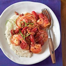 Spicy shrimp and grits