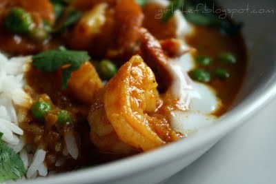 Spicy shrimp curry