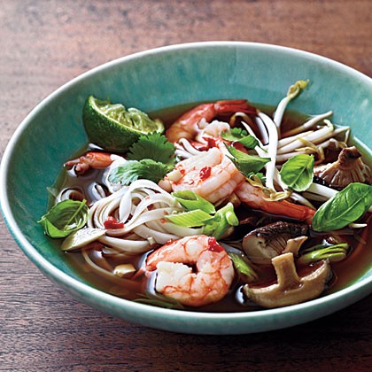 Spicy shrimp noodle soup