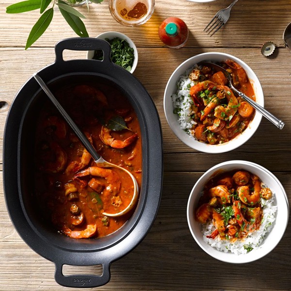 Spicy slow cooker gumbo