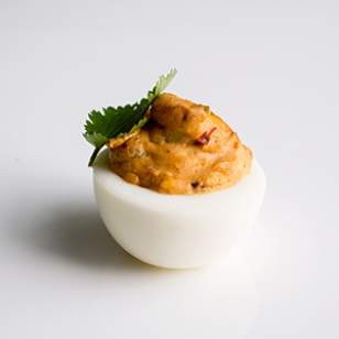 Spicy Southwestern deviled eggs