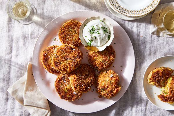 Spicy squash fritters