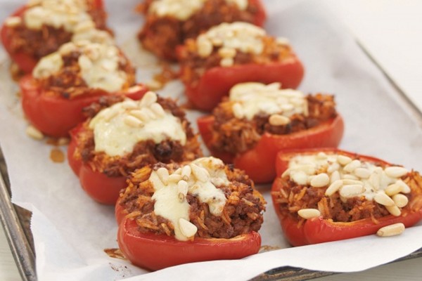 Spicy stuffed peppers