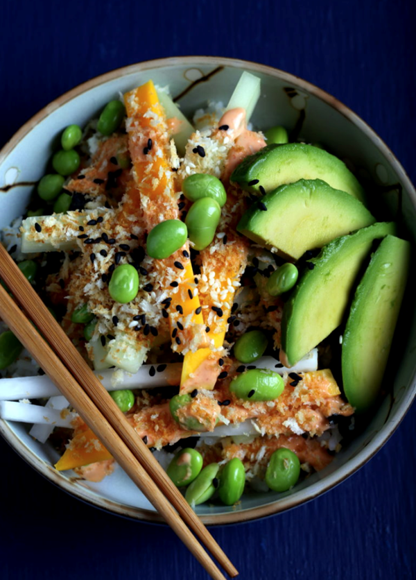 Spicy sushi bowl