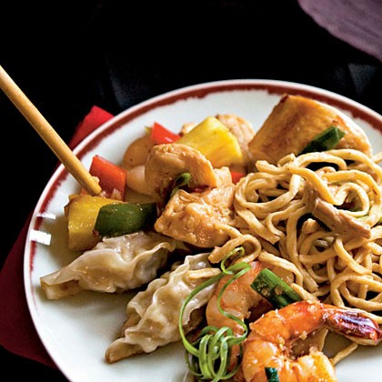 Spicy sweet-and-sour chicken