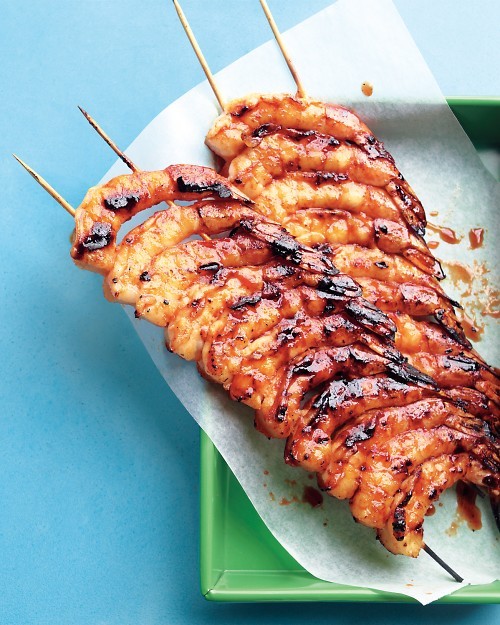 Spicy-sweet glazed shrimp
