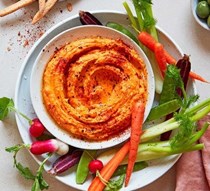 Spicy sweet potato hummus