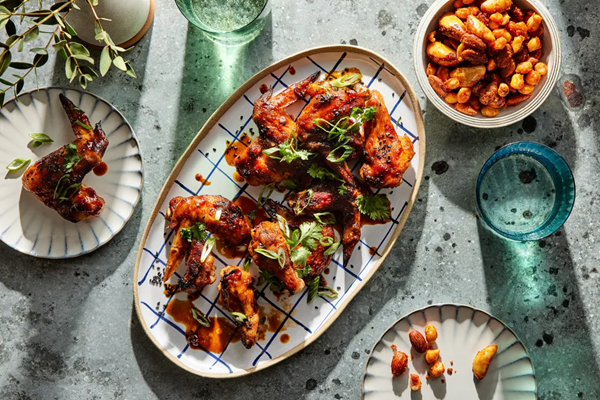 Spicy tequila-lime chicken wings