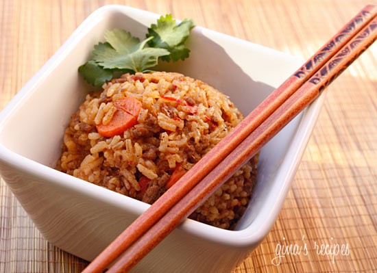 Spicy Thai beef and jasmine rice