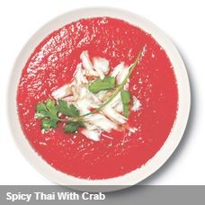 Spicy Thai with crab (watermelon soup)