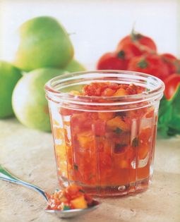 Spicy tomato and mint relish