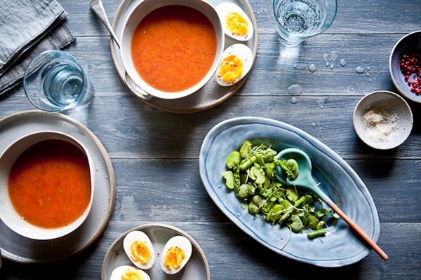 Spicy tomato gazpacho
