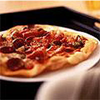 Spicy tomato pizza 