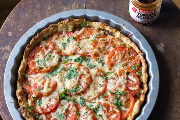 Spicy tomato tart