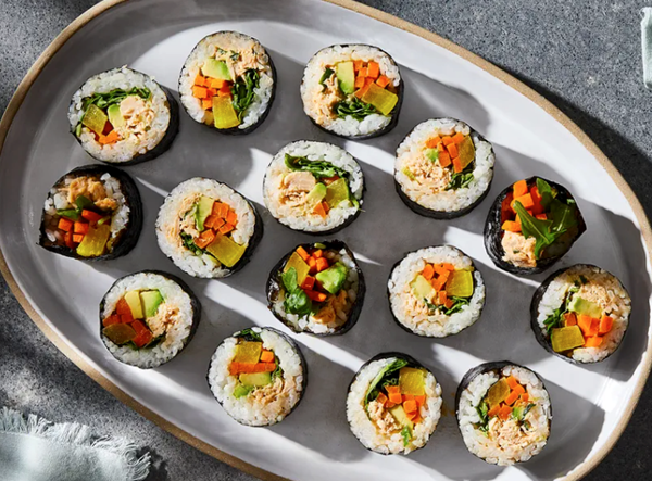 Spicy tuna kimbap