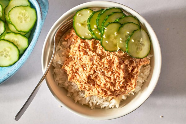 Spicy tuna rice bowl