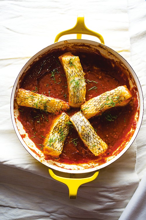 Spicy Tunisian fish stew (Chreime)