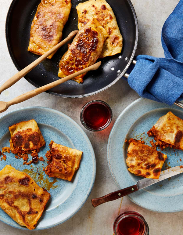 Spicy Tunisian savoury pastries