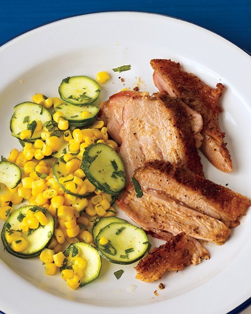 Spicy turkey thighs