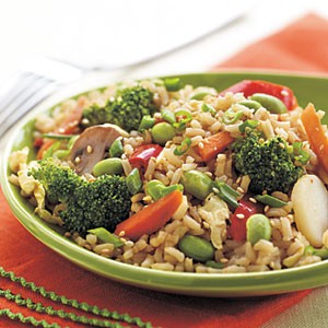 Spicy vegetable fried rice