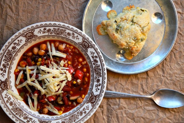 Spicy vegetarian chili
