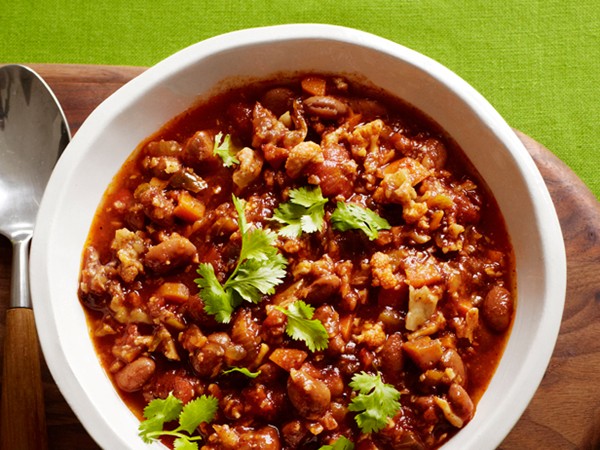 Spicy vegetarian chili