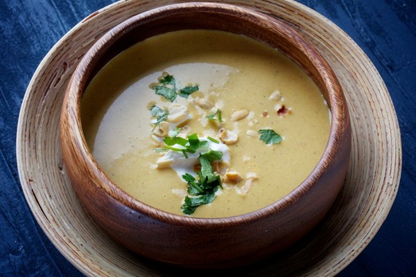 Spicy vegetarian peanut soup