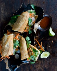 Spicy Vietnamese chicken sandwiches