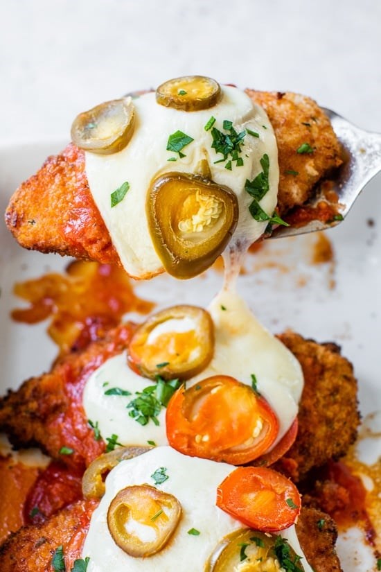 Spicy vodka chicken Parmesan