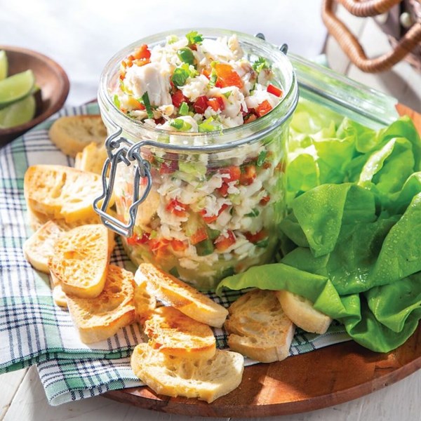 Spicy West Indies crab salad