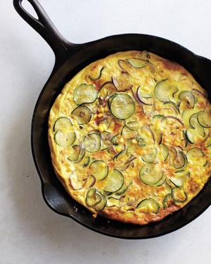 Spicy zucchini frittata