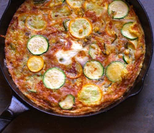Spicy zucchini frittata