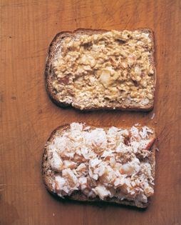 Spider crab on toast