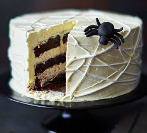 Spider's web cake