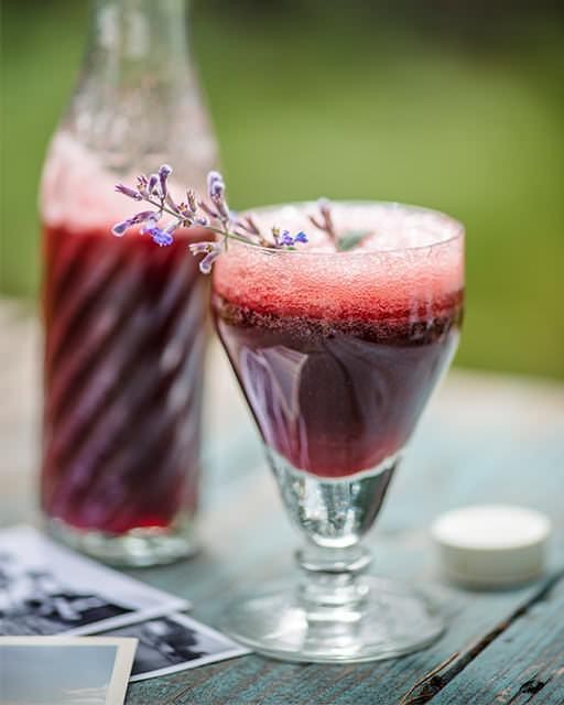 Spiked cherry lemonade
