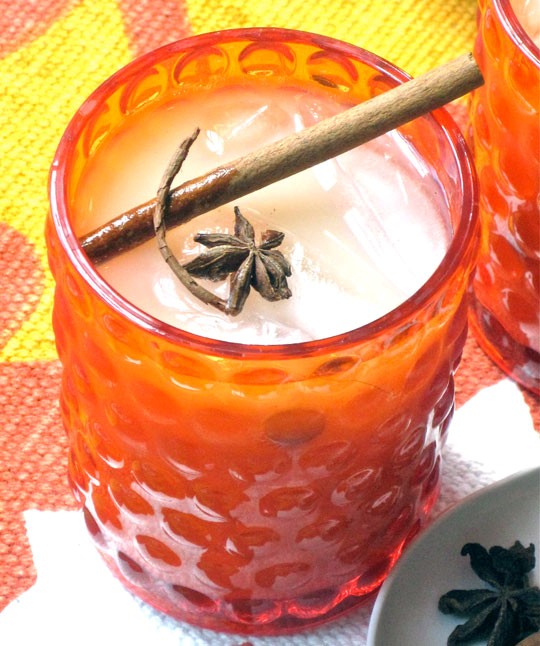 Spiked iced soy chai tea