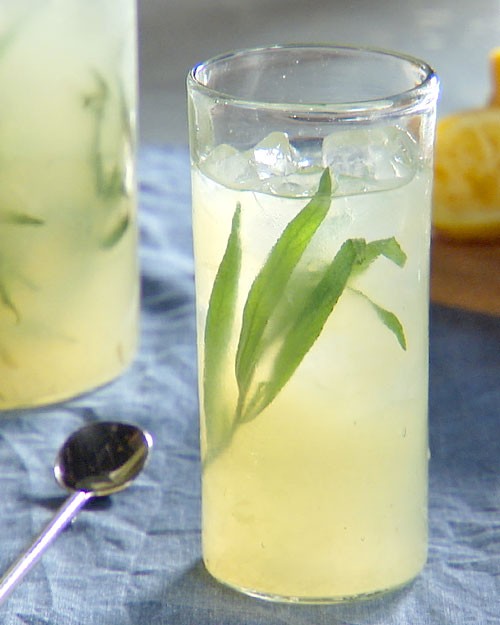 Spiked (or not) tarragon lemonade