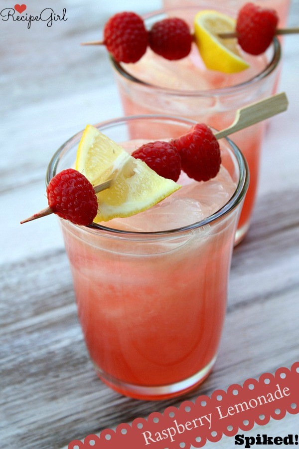 Spiked raspberry lemonade